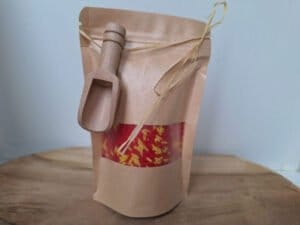Cadeauzakje met speelrijst front