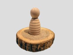 DIY kegelpoppetje bol ribbels 60mm. Wat leuk om zelf te verven.