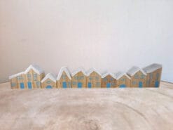 In deze huisjes winter zit je lekker warm en droog.